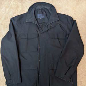 Banana Republic Black Medium Men's Raincoat Jacket Goretex